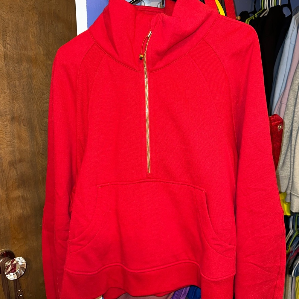 NWT 2025 Lunar New Year Funnel Neck cropped Scuba Sz XL/XXL